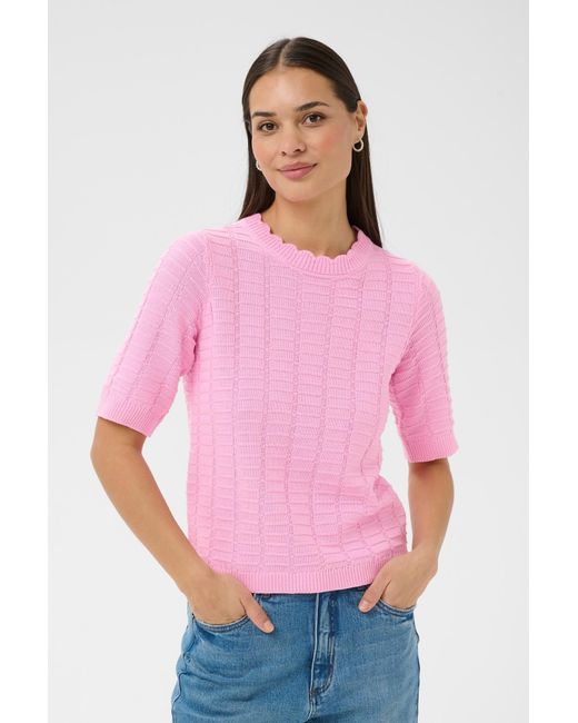 Kaffe Pink Pullover Kalotus