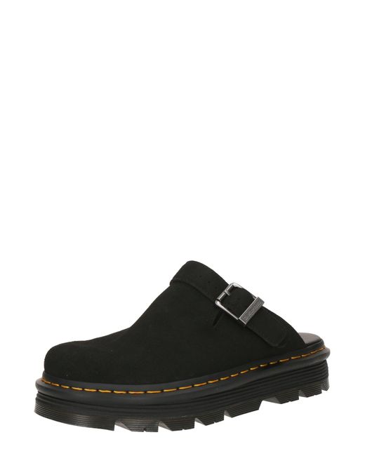 Dr. Martens Black Pantoletten Zebzag