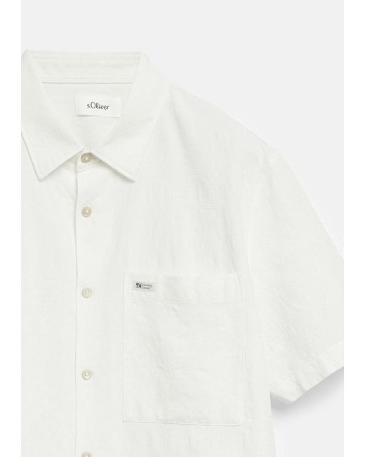 S.oliver Hemd in White für Herren