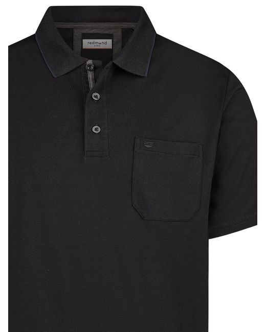 Redmond Shirt Basic in Black für Herren