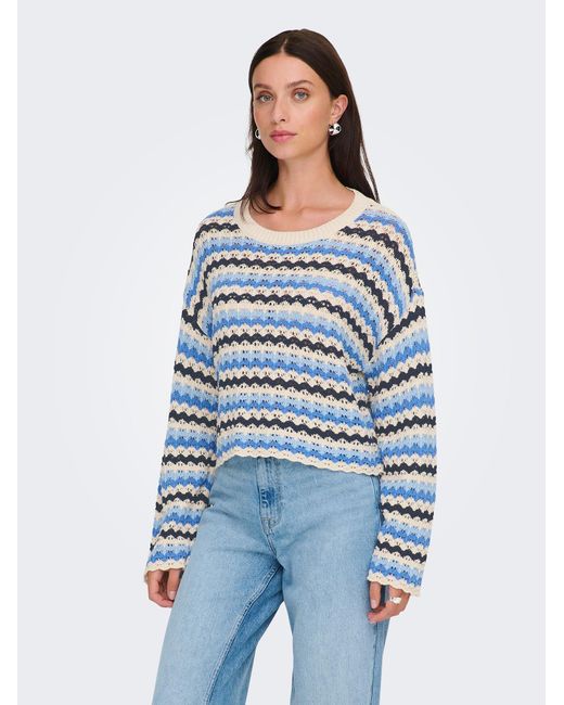 ONLY Blue Pullover Onlasa
