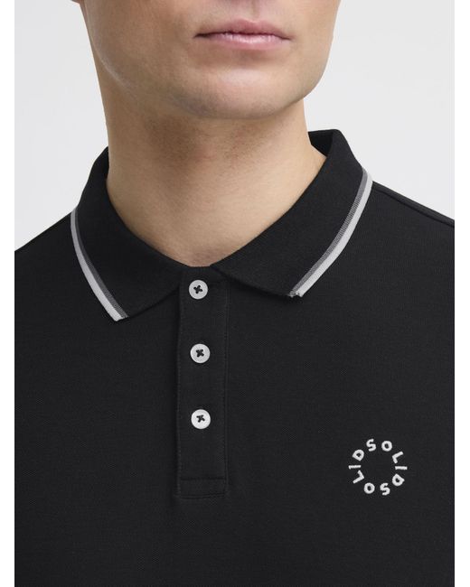 Solid Poloshirt Sdhangor in Black für Herren