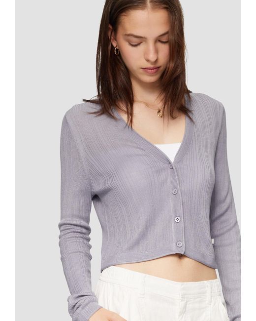 QS Gray Strickjacke