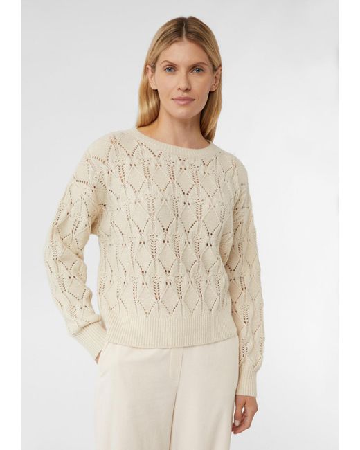 Comma, White Pullover