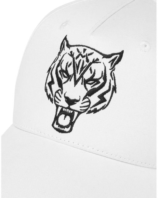 Philipp Plein Kappe Tiger in White für Herren