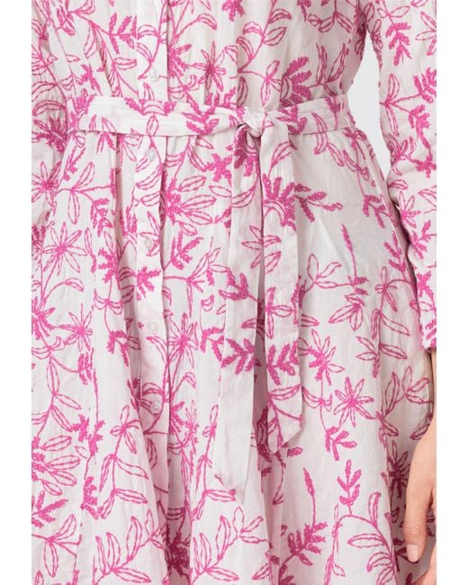 Hallhuber Hallhuber blusenkleid in Pink | Lyst DE