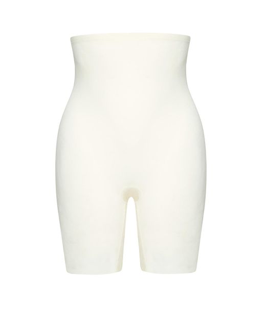 Bye Bra White Shapinghose Sculpting High Waist Short