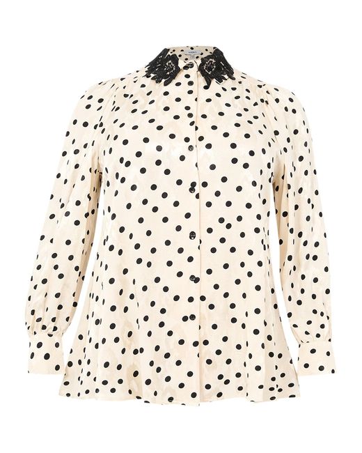 Yoek White Bluse Dotty