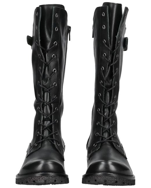 Felmini Black Schnürstiefel Caster E331