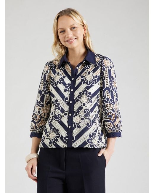Rene' Derhy Blue Bluse Liane
