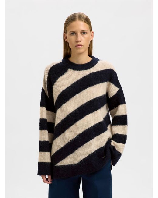SELECTED Black Pullover Slfalmina