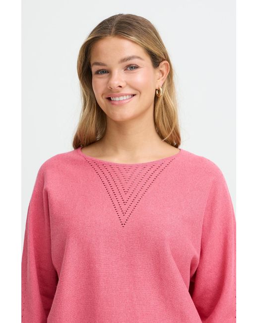 Fransa Pink Pullover