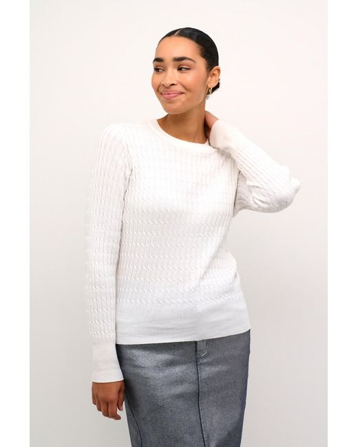 Kaffe White Pullover 'Silla'