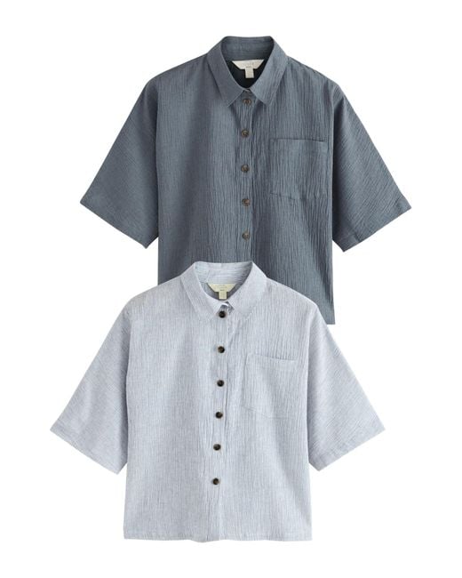 Next Blue Bluse