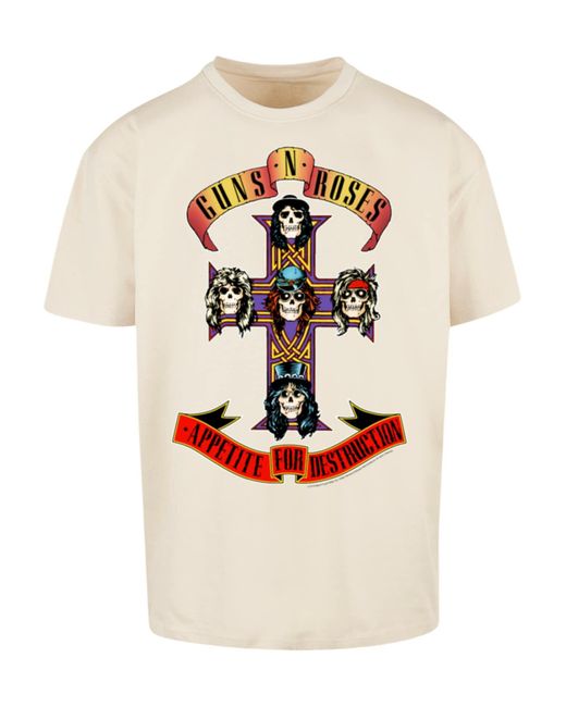 F4NT4STIC Shirt Guns N Roses Appetite For Destruction in Natural für Herren