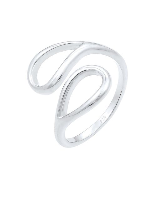 Elli Jewelry White Ring Tropfen