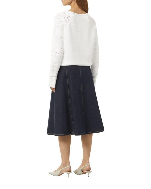 Comma, White Pullover