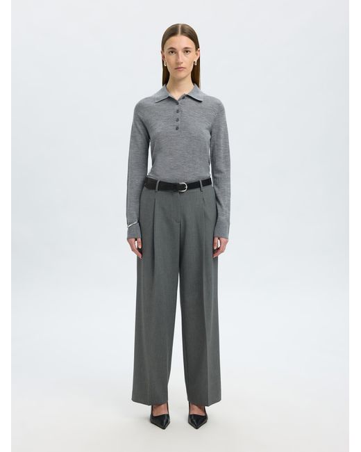 SELECTED Gray Pullover Slfthea