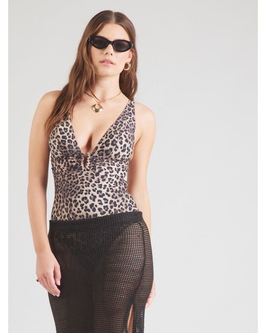 Hunkemöller White Badeanzug Luxe Animalia