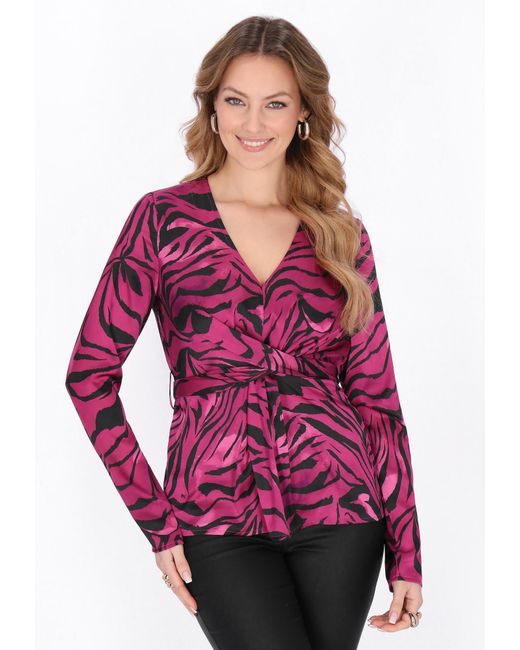 faina Purple Bluse
