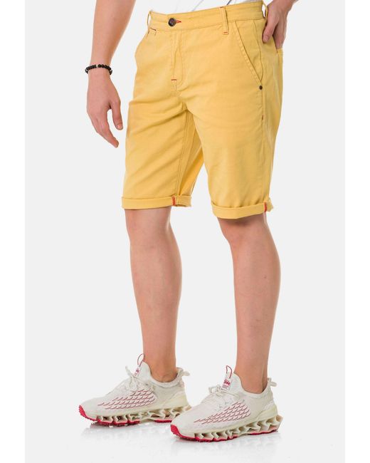 Cipo & Baxx Shorts in Yellow für Herren