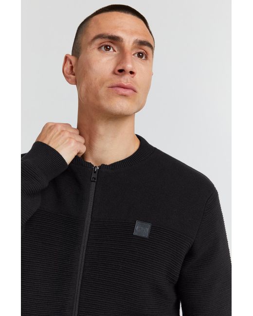 Solid Strickjacke Valencia in Black für Herren