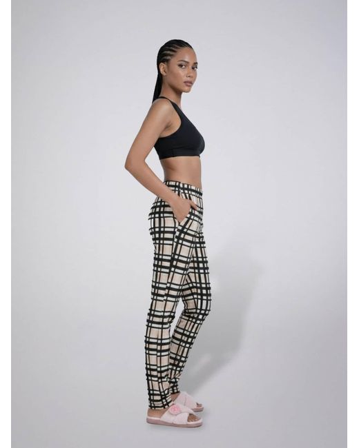 LEAFLETIC Black Pyjamahose