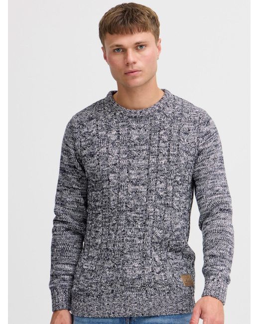 Solid Pullover Philemon in Blue für Herren