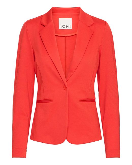 Ichi Red Sweatblazer Ihkate