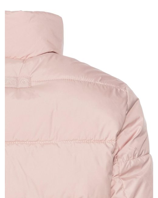Camel Active Pink Cropped Pufferjacke Aus Recyceltem Polyester
