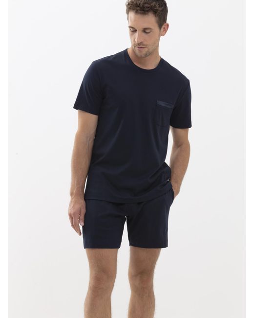 Mey Pyjamashorts in Blue für Herren