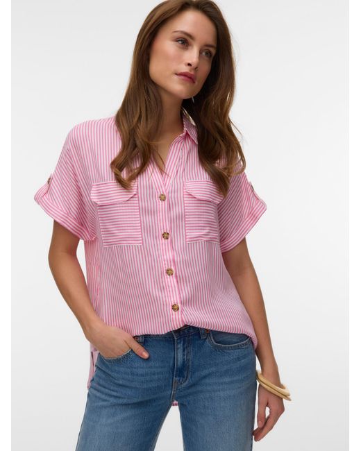 Vero Moda Pink Bluse Vmbumpy