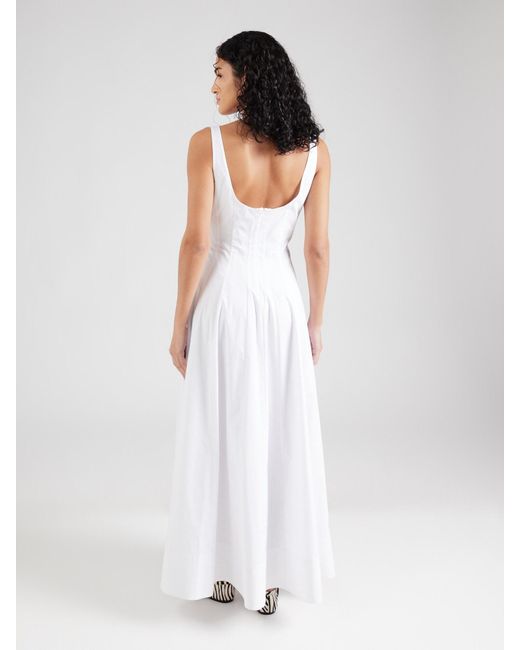 Staud White Kleid Wells