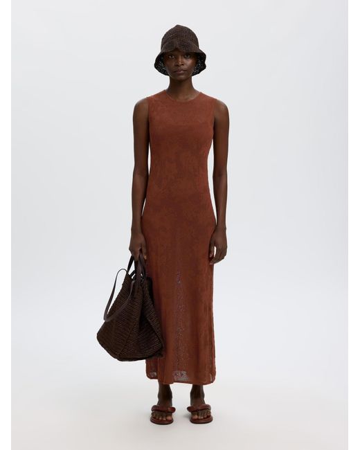 SELECTED Brown Kleid