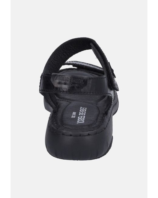 Josef Seibel Black Sandale 'Debra'