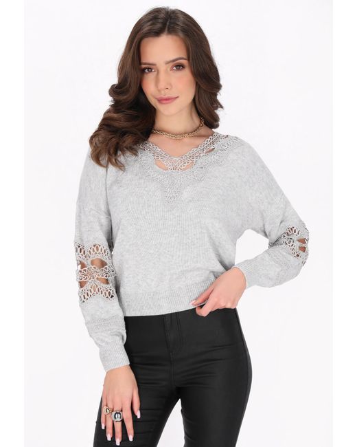 faina White Pullover