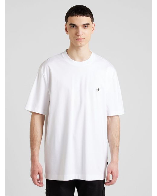 Boss T-shirt 'taut' in White für Herren