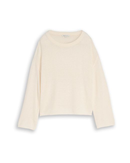 Tom Tailor White Pullover