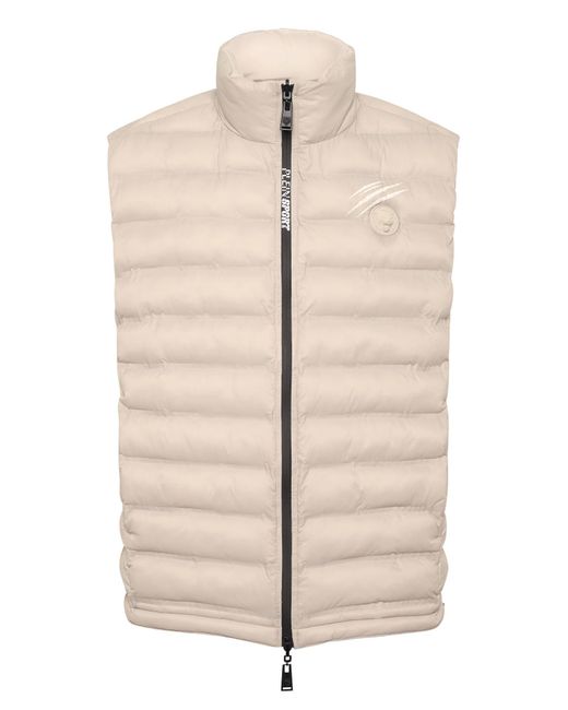 Philipp Plein Puffer Jacket Vest Shanghai in Natural für Herren