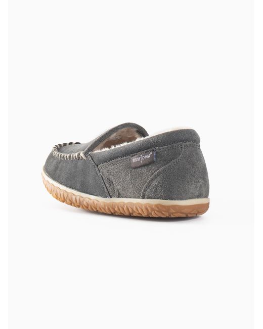 Minnetonka Gray Mokassin Tempe