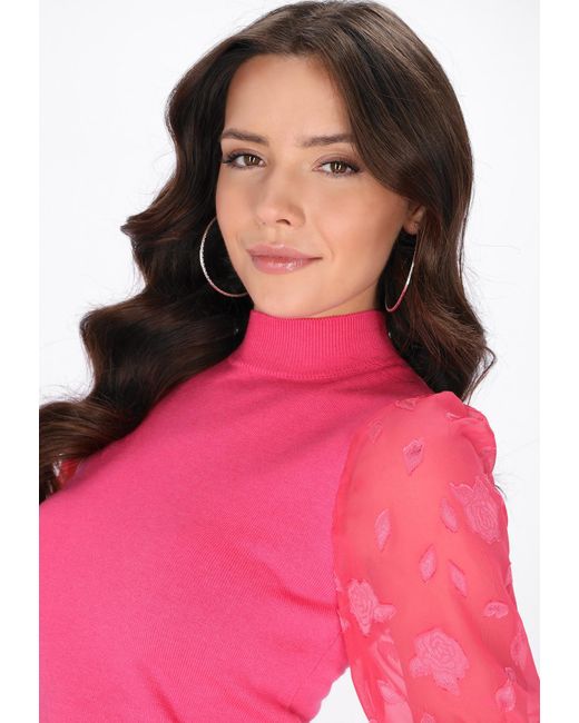 faina Pink Pullover Festive