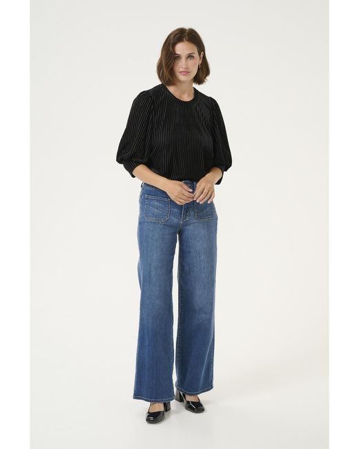 Kaffe Black Bluse Ka Caca