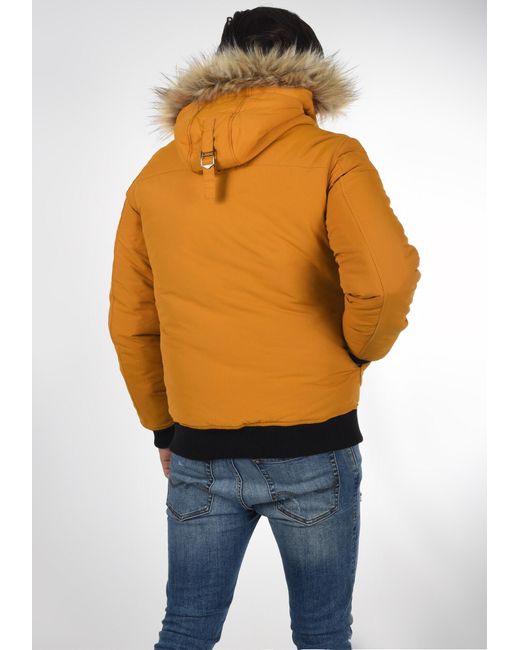 Solid Winterjacke 'frio' in Orange für Herren