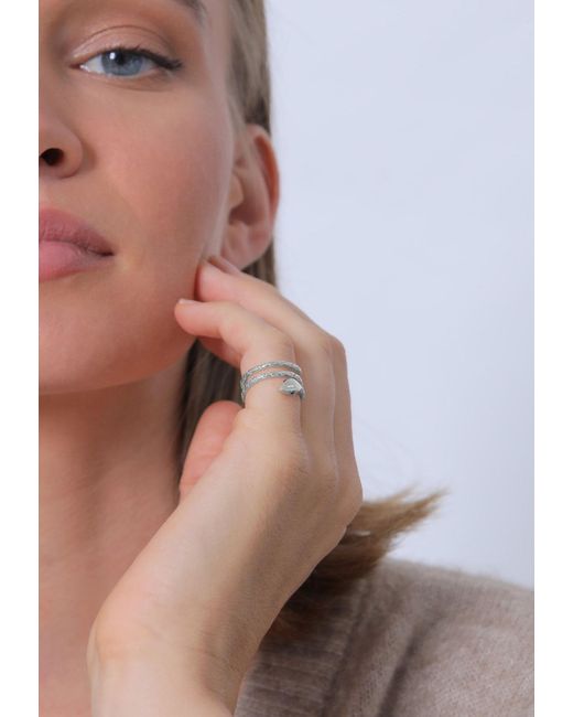 Elli Jewelry White Ring Pinky
