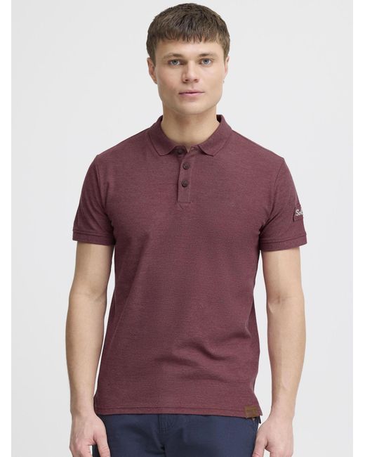 Solid Shirt in Purple für Herren