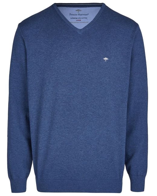 Fynch-Hatton Pullover in Blue für Herren