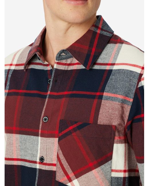 Schiesser Pyjama Selected Premium Warming in Red für Herren