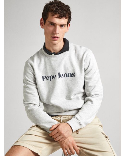 Pepe Jeans Sweatshirt 'regis' in White für Herren