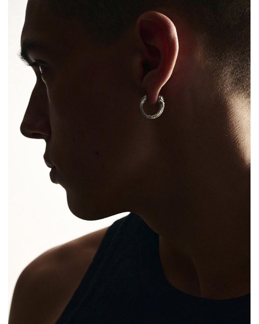 REYTEL Ohrring Bone in Metallic für Herren