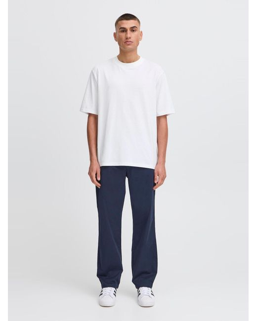 Solid Rundhalsshirt Sdbilop in White für Herren